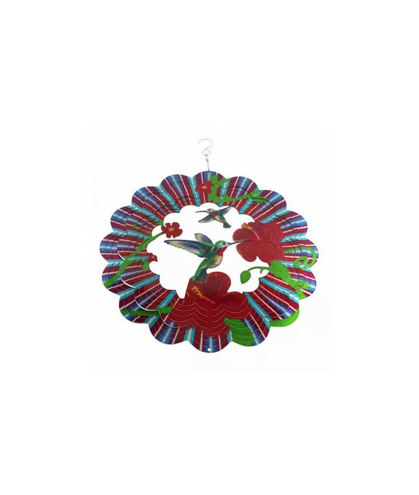 IN.CARRILLON VIENTO COLIBRI MULTICOLOR 30 CM.