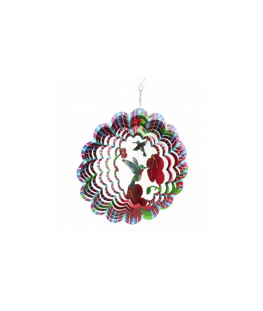 Carillón de viento 3D acero multicolor Colibri 30cm
WS-W2002 Origen: China
SPCB :10 PCB :5
Diámetro: 30cm