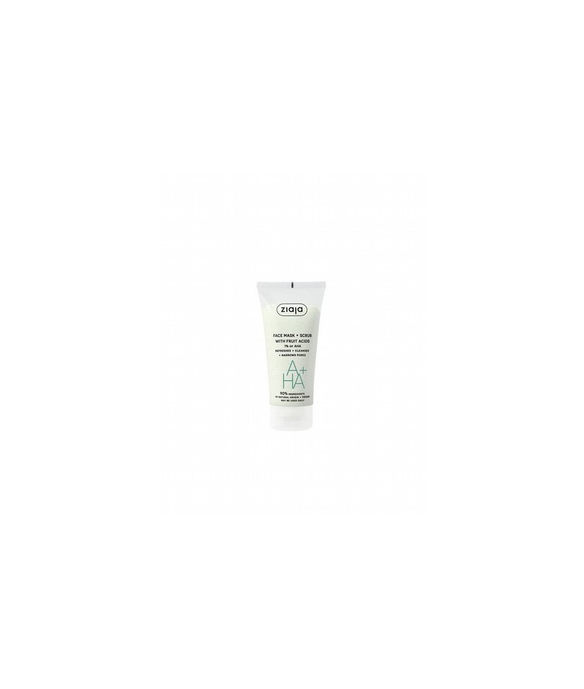 Mascarilla y exfoliante facial con ácidos frutales.

Refresca, limpia y cierra los poros. Contiene ácidos frutales (AHA) y ce