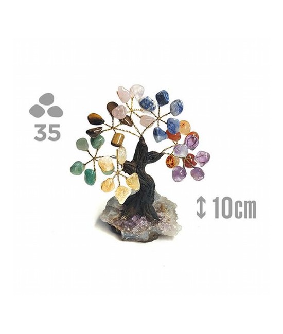 
 

Árbol compuesto de 35 piedras de los Chakras (de 1cm aprox).

Base de drusa de Amatista.

Medida: 10cm de alto aprox