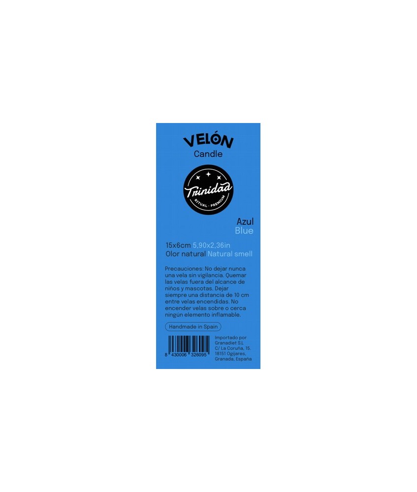 TRI.VELON AZUL OSCURO 16X5 CM.