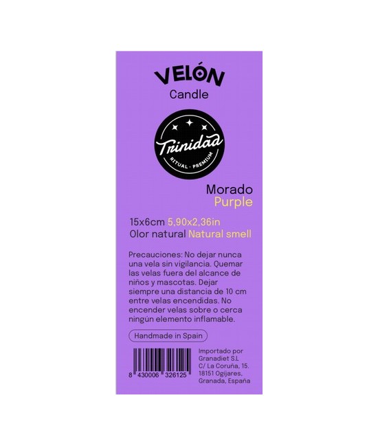 TRI.VELON MORADO 16X5 CM.