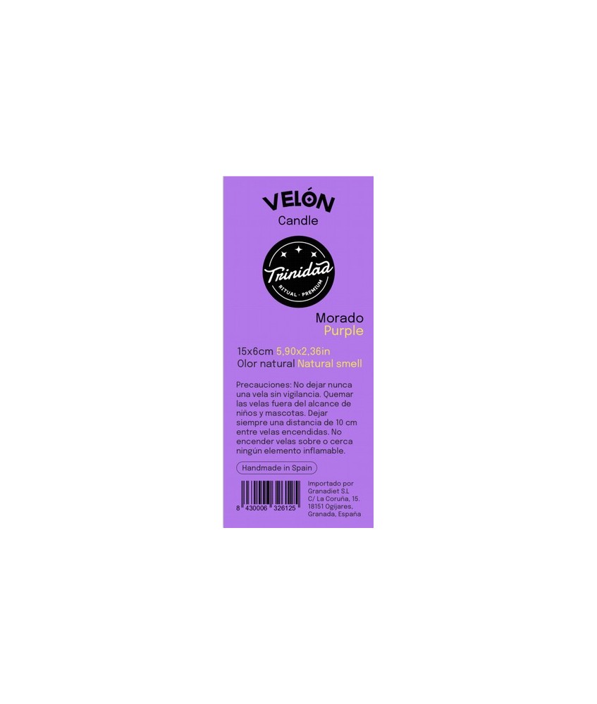 TRI.VELON MORADO 16X5 CM.