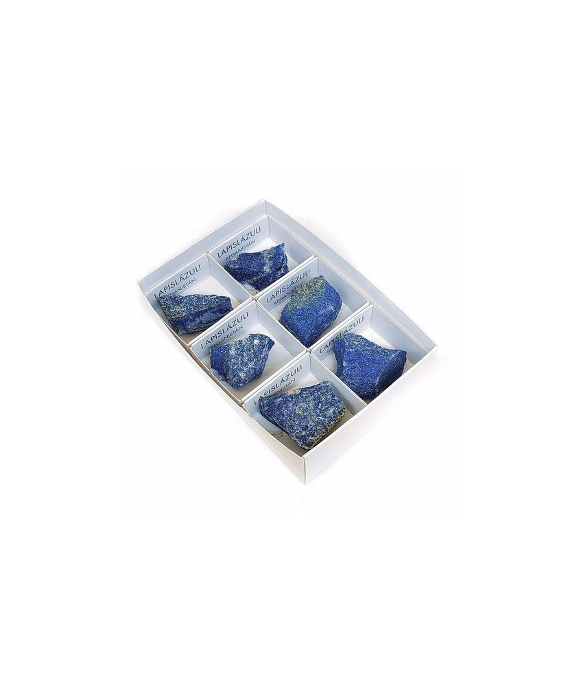 Lapislazuli en cajita de cartón de 4x4.