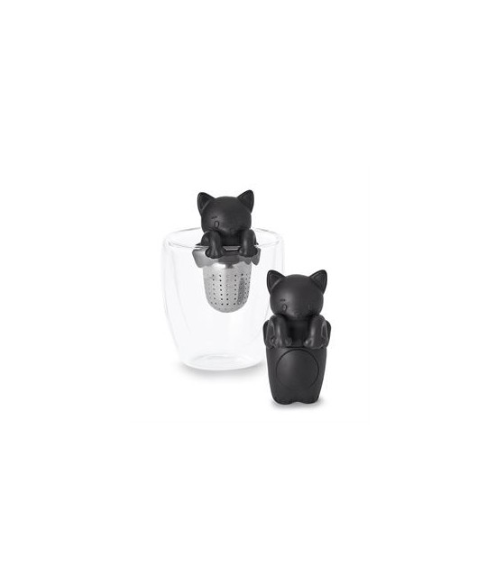 Infusor de té "Kami"
Acero inoxidable, figura de silicona, con soporte
H 9,8 cm, Ø 3,2 cm