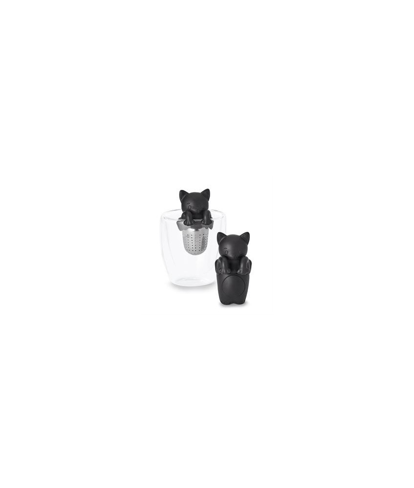 Infusor de té "Kami"
Acero inoxidable, figura de silicona, con soporte
H 9,8 cm, Ø 3,2 cm