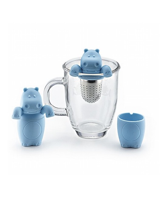 Infusor de té 
Acero inoxidable, figura de silicona, con soporte
H 9,8 cm, Ø 3,2 cm