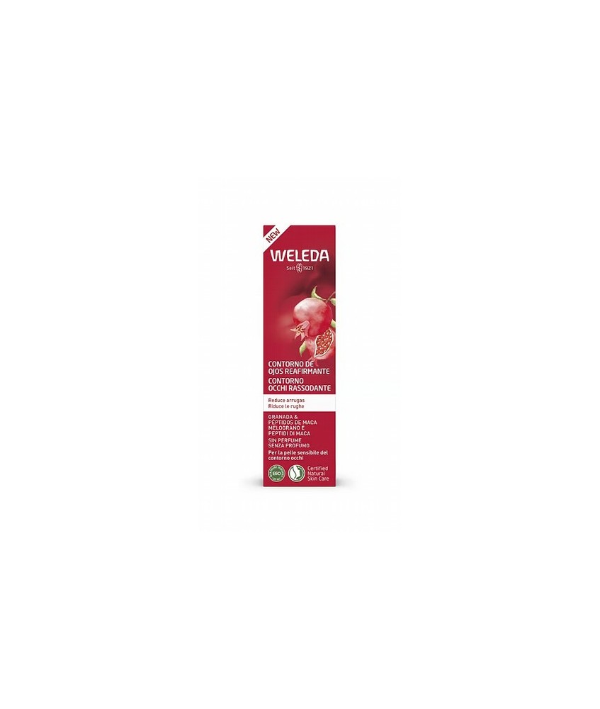 

Contorno de Ojos Reafirmante de Granada y Péptidos de Maca 12ml
Beneficios

Aceite de semilla de granada BIO y péptidos 