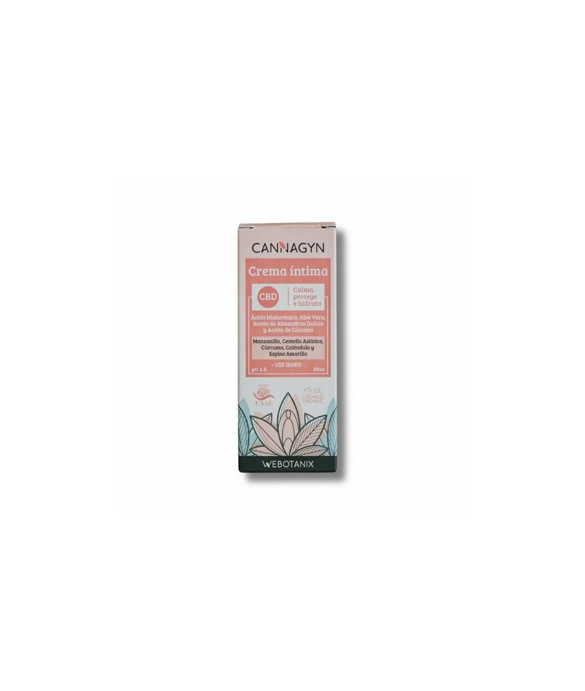La crema íntima CANNAGYN es ideal para devolver el confort a tu zona íntima manteniendo el pH natural de la vagina, ya que tien