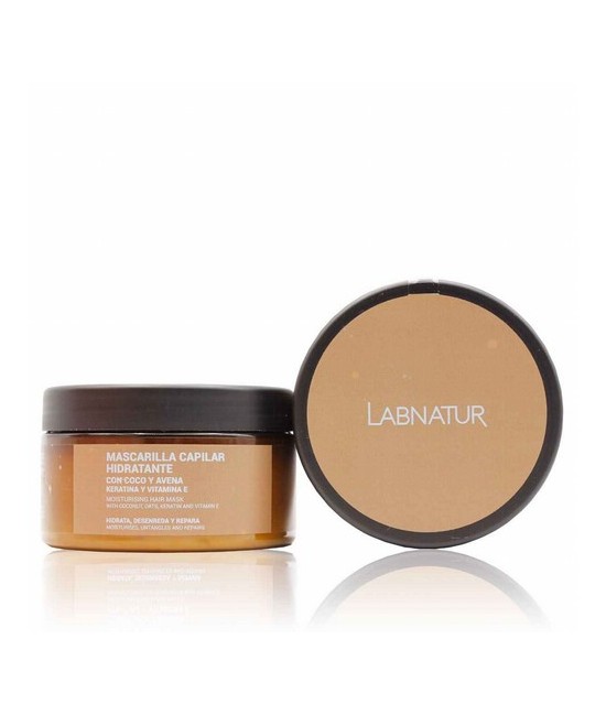 La Mascarilla de Coco y Avena Labnatur está enriquecida con Keratina y Vitamina E. Protege el cabello de las agresiones externa