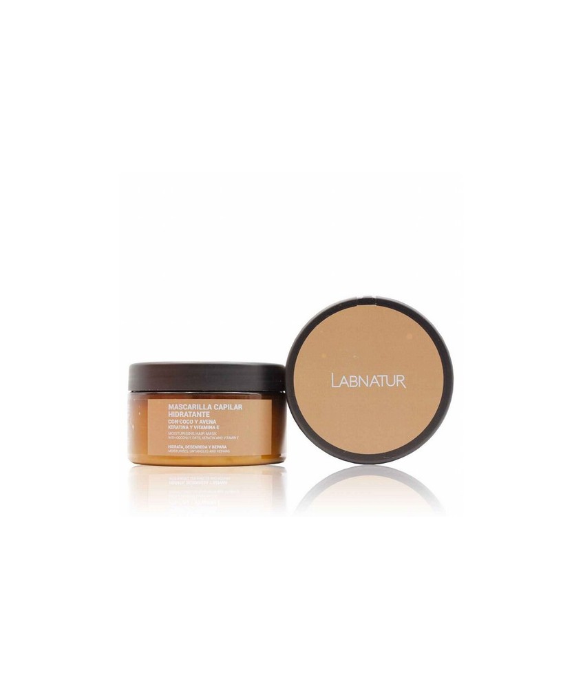 La Mascarilla de Coco y Avena Labnatur está enriquecida con Keratina y Vitamina E. Protege el cabello de las agresiones externa