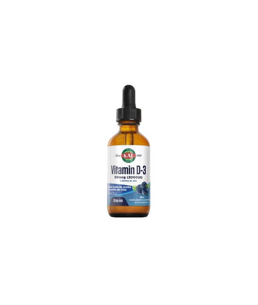 D3 Gotas - 53 Ml. Apto Para Vegetarianos
REF.89152
CONTENIDO MEDIO (POR GOTA -0.03- ML)
Vitamina D-3 (colecalciferol natural