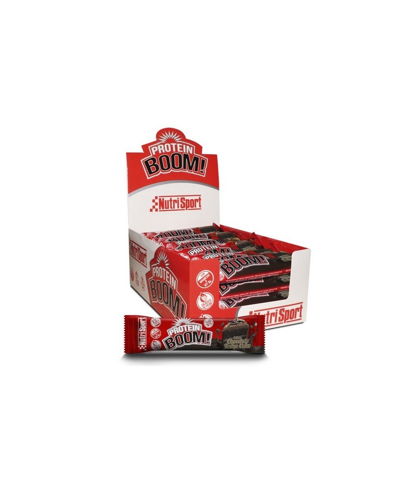 Protein Boom es una barrita proteica con 12-13 g de proteína láctea, según sabor. Gracias a su aporte proteico sumado a sus hid