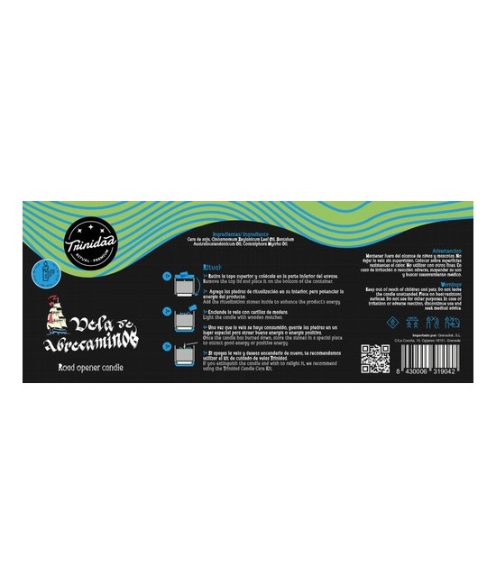 TRI.VELAS VASO ABRECAMINOS