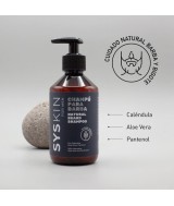 El Champú para Barba y Bigote SYS ha sido formulado con caléndula, aloe vera y pantenol. Un producto para el cuidado de la barb