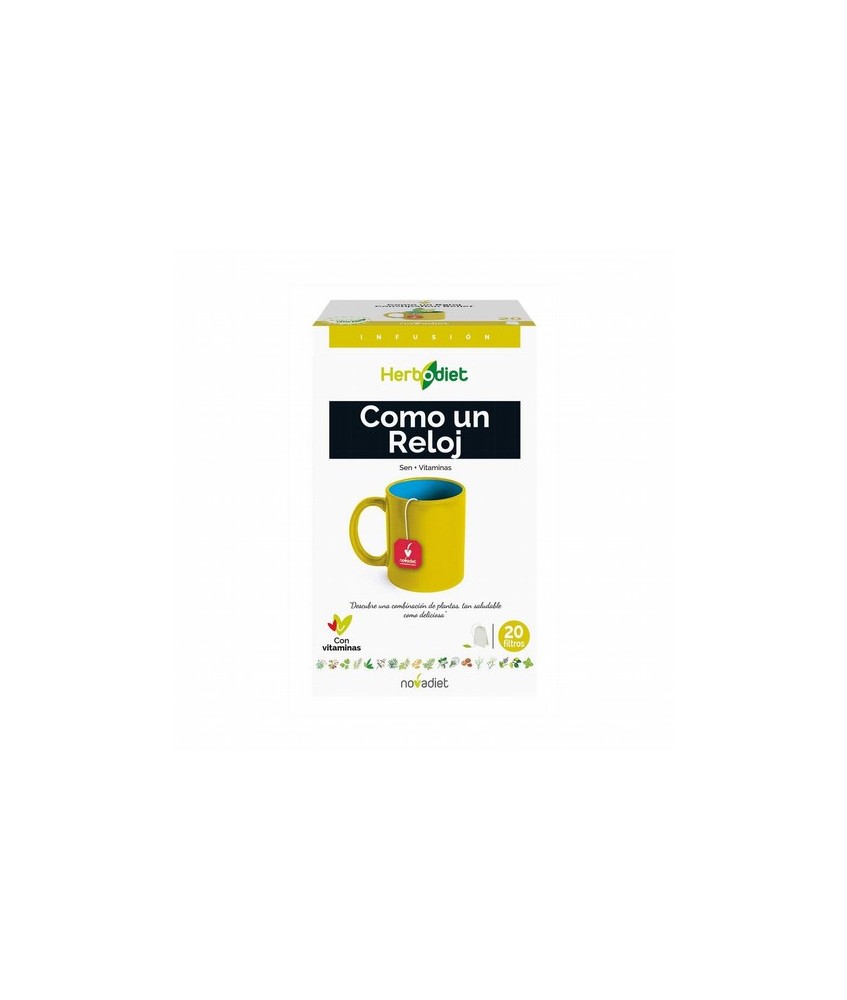 Ingredientes
Sen, hojas (87%); Aroma de naranja (7%), Complejo de Vitaminas (6%).

Precauciones
No tome esta infusión si es