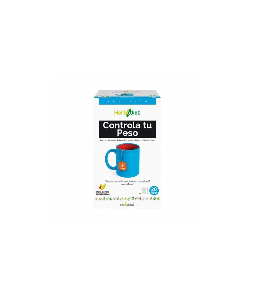 Ingredientes
Fucus, talo (25,8%); Grama de las Boticas, rizoma (25,8%); Cereza, rabos (12,9%); Brezo, sumidad florida (12,9%);