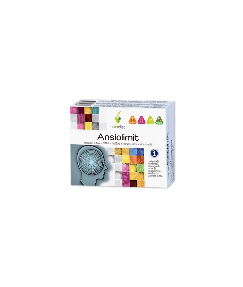 PREGUNTAS FRECUENTES SOBRE  ANSIOLIMIT

¿Qué es Ansiolimit?
Es un complemento alimenticio a base de Magnolia, Tulsi, GABA, P