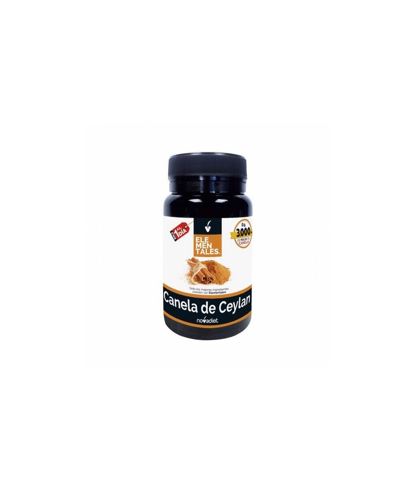 Ingredientes
Canela de Ceylan (Cinnamomum zeylanicum, corteza, E.S., ratio 5:1), Agente de carga (celulosa microcristalina), A