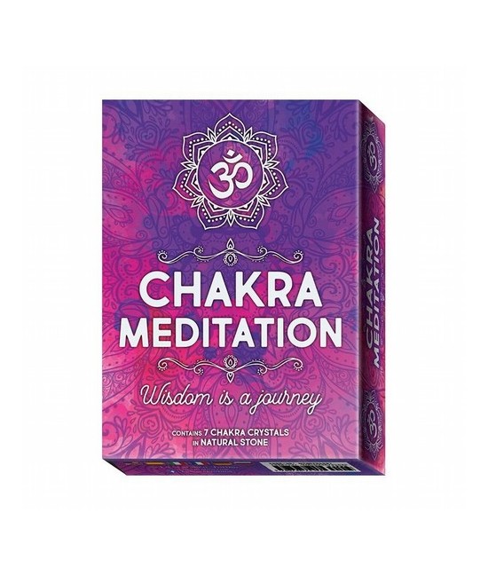 Meditación con Chakras  Chakra Meditation
Chiara Shkurtaj Tablero doble  7 Minerales  Lo Scarabeo  250x180 mm  Libro in