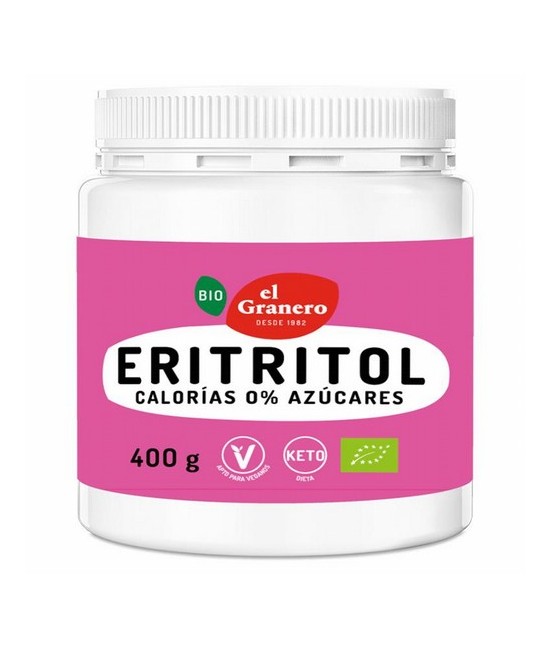 
ERITRITOL BIO, 400 g
Ref. 019193

Ingredientes: eritritol*.
(*)=De cultivo ecológico.