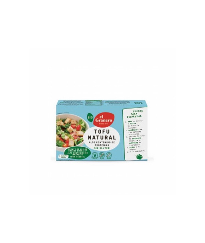 
TOFU NATURAL AMBIENTE BIO, 400 g
Ref. 011713

Ingredientes: agua, habas de soja* 25%, cloruro de magnesio (nigari). Contie