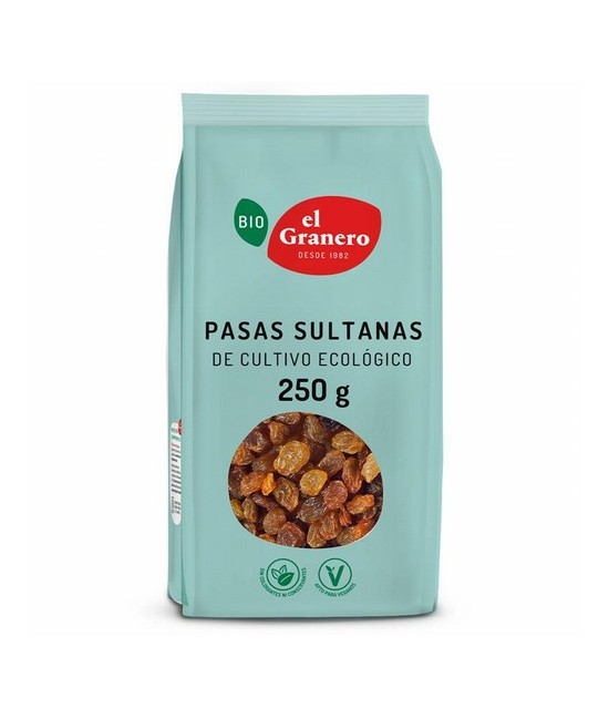 
PASAS SULTANAS BIO, 250 g
Ref. 011826

Ingredientes: pasas sultanas* 99,5% y aceite de girasol*. Puede contener trazas de 