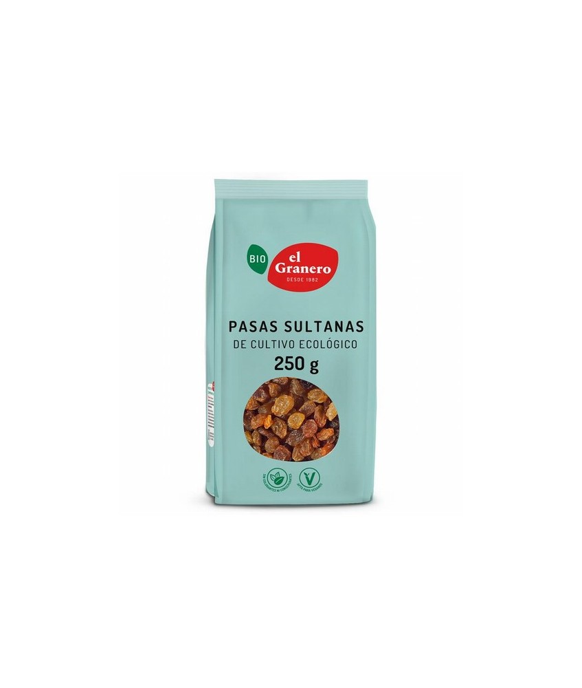 
PASAS SULTANAS BIO, 250 g
Ref. 011826

Ingredientes: pasas sultanas* 99,5% y aceite de girasol*. Puede contener trazas de 