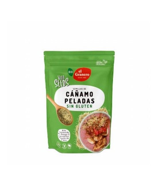 VITASEEDS SEMILLAS DE CAÑAMO PELADO BIO, 200 g
Ref. 019123

Ingredientes: semillas de cáñamo* peladas. Puede contener trazas