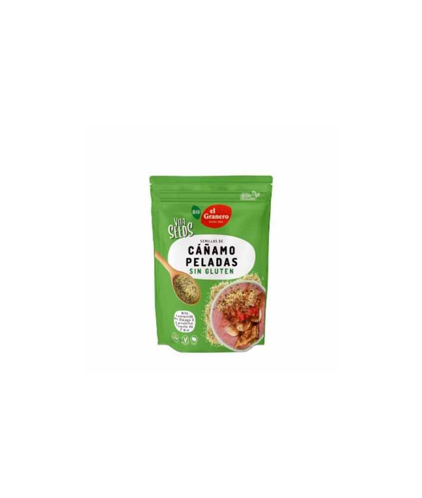 VITASEEDS SEMILLAS DE CAÑAMO PELADO BIO, 200 g
Ref. 019123

Ingredientes: semillas de cáñamo* peladas. Puede contener trazas