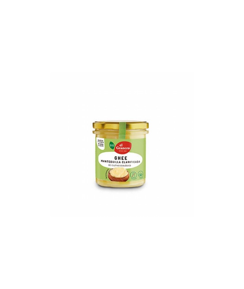 GHEE MANTEQUILLA CLARIFICADA AYURVEDICA BIO, 340 ml
Ref. 019100

Ingredientes: mantequilla clarificada*. .
(*)=De cultivo e