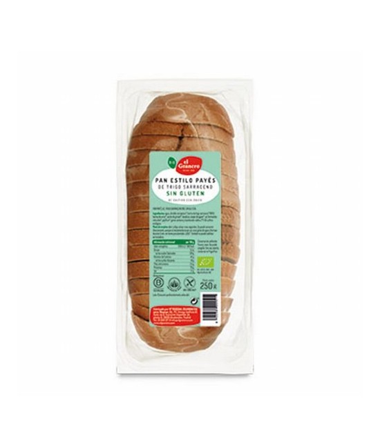 
PAN PAYES CON TRIGO SARRACENO SIN GLUTEN BIO, 250 g
Ref. 018876

Ingredientes: almidón de tapioca*, agua, harina de trigo 