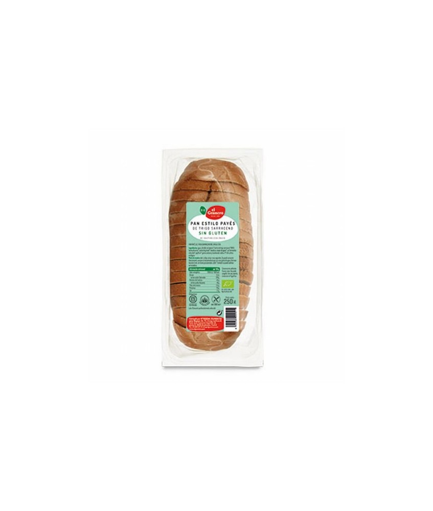
PAN PAYES CON TRIGO SARRACENO SIN GLUTEN BIO, 250 g
Ref. 018876

Ingredientes: almidón de tapioca*, agua, harina de trigo 