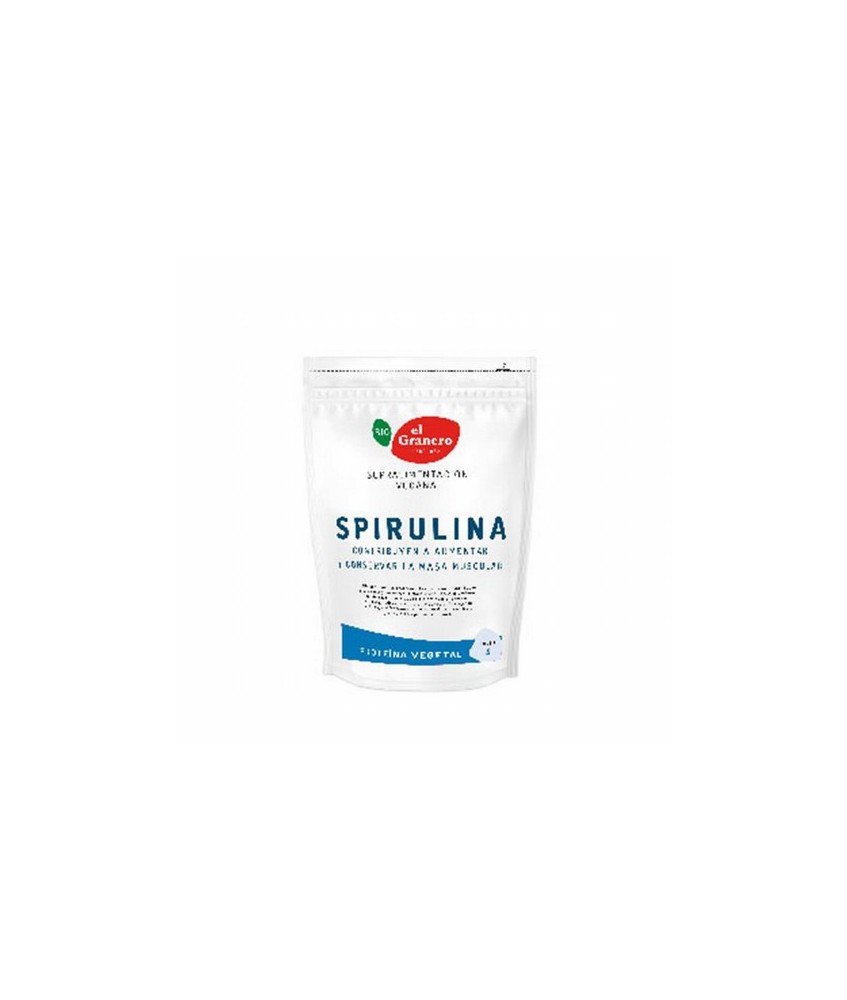 
SPIRULINA BIO, 200 g
Ref. 015876

Ingredientes: alga espirulina* (Arthrospira platensis). Puede contener trazas de gluten,