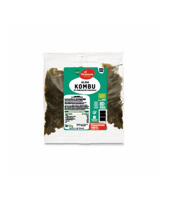 
ALGA KOMBU BIO, 50 g
Ref. 012625

Ingredientes: alga kombu deshidratada*. Puede contener trazas de pescado, crustáceos y m