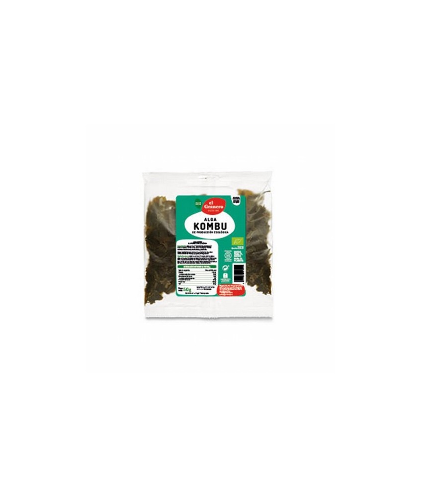 
ALGA KOMBU BIO, 50 g
Ref. 012625

Ingredientes: alga kombu deshidratada*. Puede contener trazas de pescado, crustáceos y m