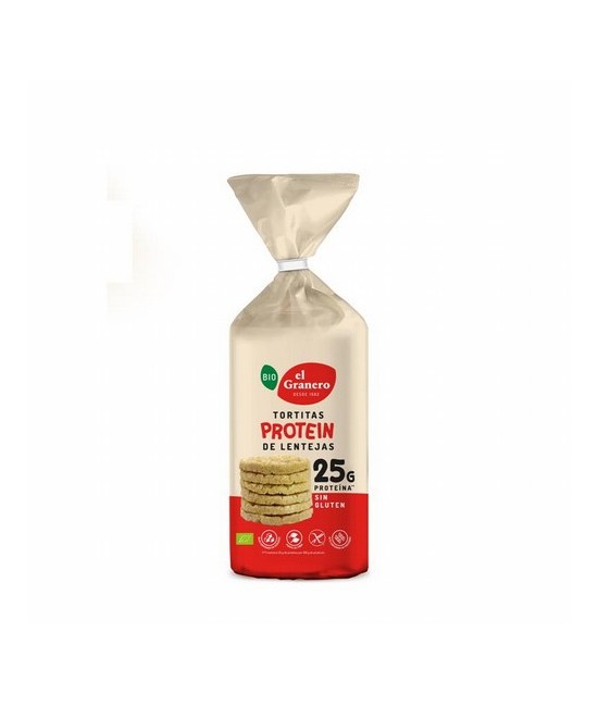 
TORTITAS DE PROTEINA BIO, 125 g
Ref. 019195

Ingredientes: harina de lenteja* (82%), fécula de tapioca* y sal marina. Pued