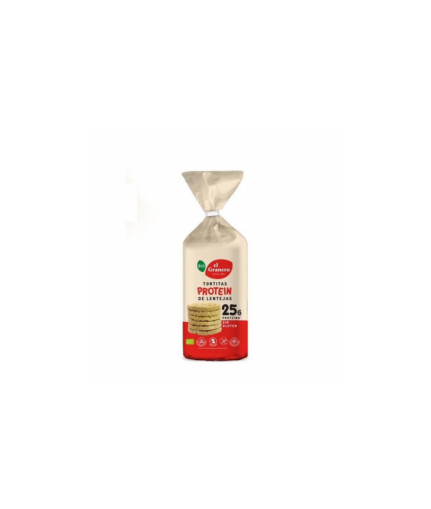 
TORTITAS DE PROTEINA BIO, 125 g
Ref. 019195

Ingredientes: harina de lenteja* (82%), fécula de tapioca* y sal marina. Pued