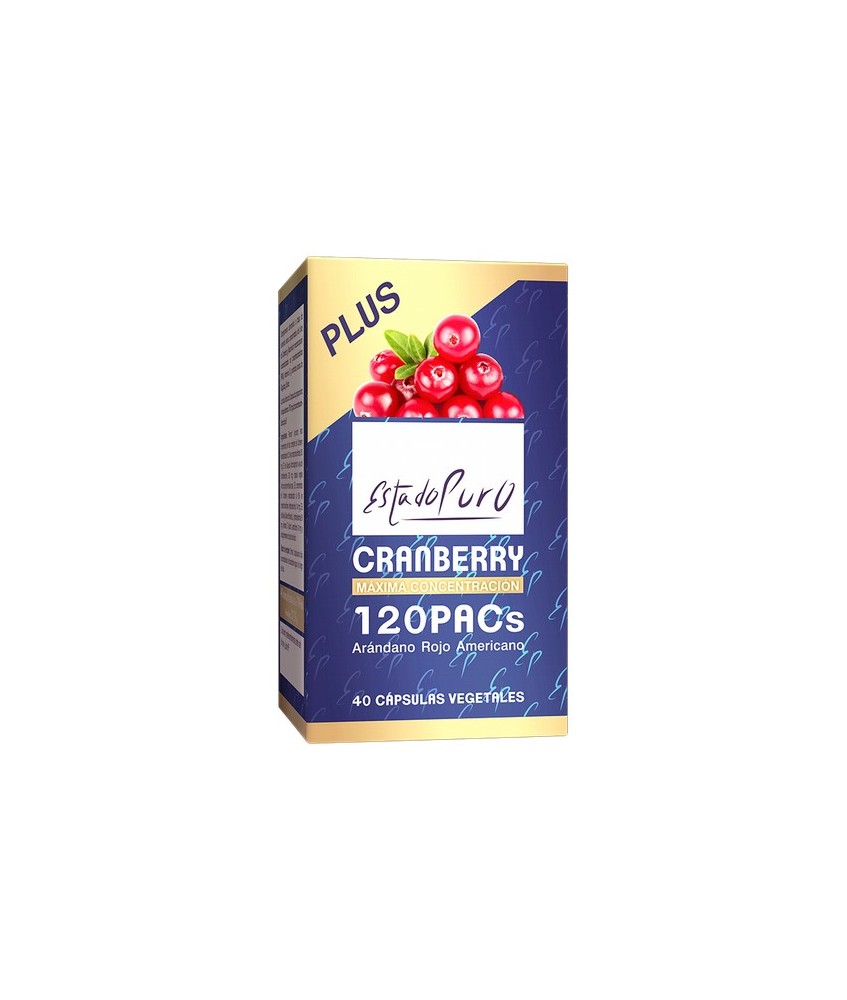 Complemento alimenticio a base de extracto seco concentrado del fruto de arándano americano Cranberry (Vaccinium macrocarpon) e