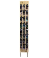 TRI.EXPOSITOR PIE ALTO MADERA PULSERAS