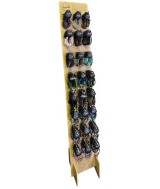 TRI.EXPOSITOR PIE ALTO MADERA PULSERAS