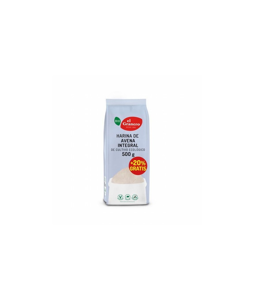 
HARINA DE AVENA INTEGRAL BIO, 500 g
Ref. 014813

Ingredientes: harina integral de avena*. Contiene gluten. Puede contener 