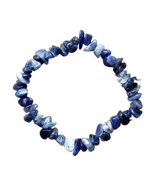 Pulsera Chip Sodalita.

Presentada en jinete de cartón con nombre de mineral y su propiedad.