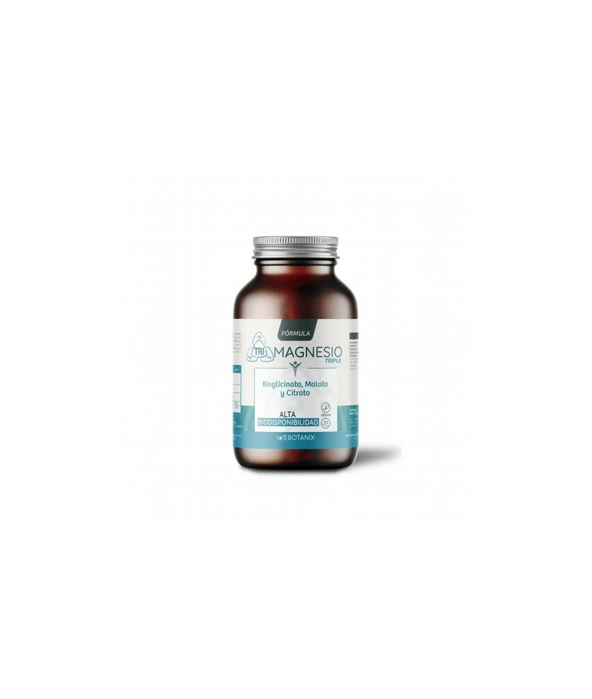Triple Magnesio Fórmula es un complemento alimenticio a base de magnesio con alta biodisponibilidad y vitamina B6. La sinergia 