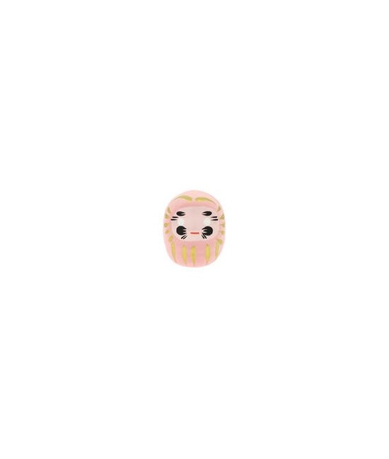 Daruma, Daruma: hago un propósito y te pinto un ojo. Cuando lo haya cumplido, te pintaré el otro.
El Daruma rosa se utiliza 