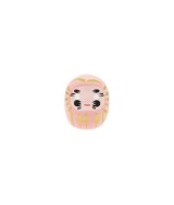Daruma, Daruma: hago un propósito y te pinto un ojo. Cuando lo haya cumplido, te pintaré el otro.
El Daruma rosa se utiliza 