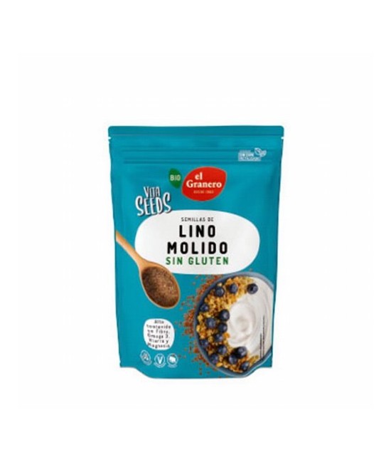 VITASEEDS LINO MOLIDO BIO, 300 g
Ref. 019117

Ingredientes: semillas de lino marrón* molidas (Linum usitatissimum). Puede co