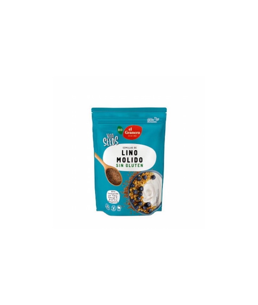 VITASEEDS LINO MOLIDO BIO, 300 g
Ref. 019117

Ingredientes: semillas de lino marrón* molidas (Linum usitatissimum). Puede co