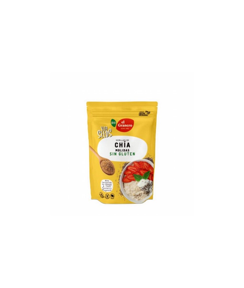 
VITASEEDS SEMILLAS DE CHIA MOLIDAS BIO, 200 g
Ref. 019121

Ingredientes: semillas chía* molidas (Salvia hispanica) 100%. P