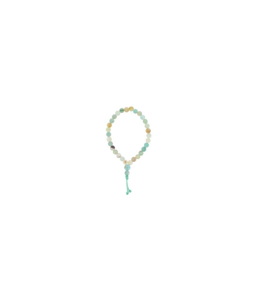 TZ.PULSERA MALA AMAZONITA MATE